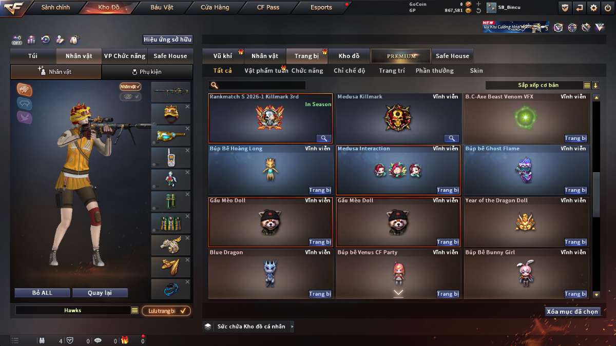 shop acc cf uy tin gia re